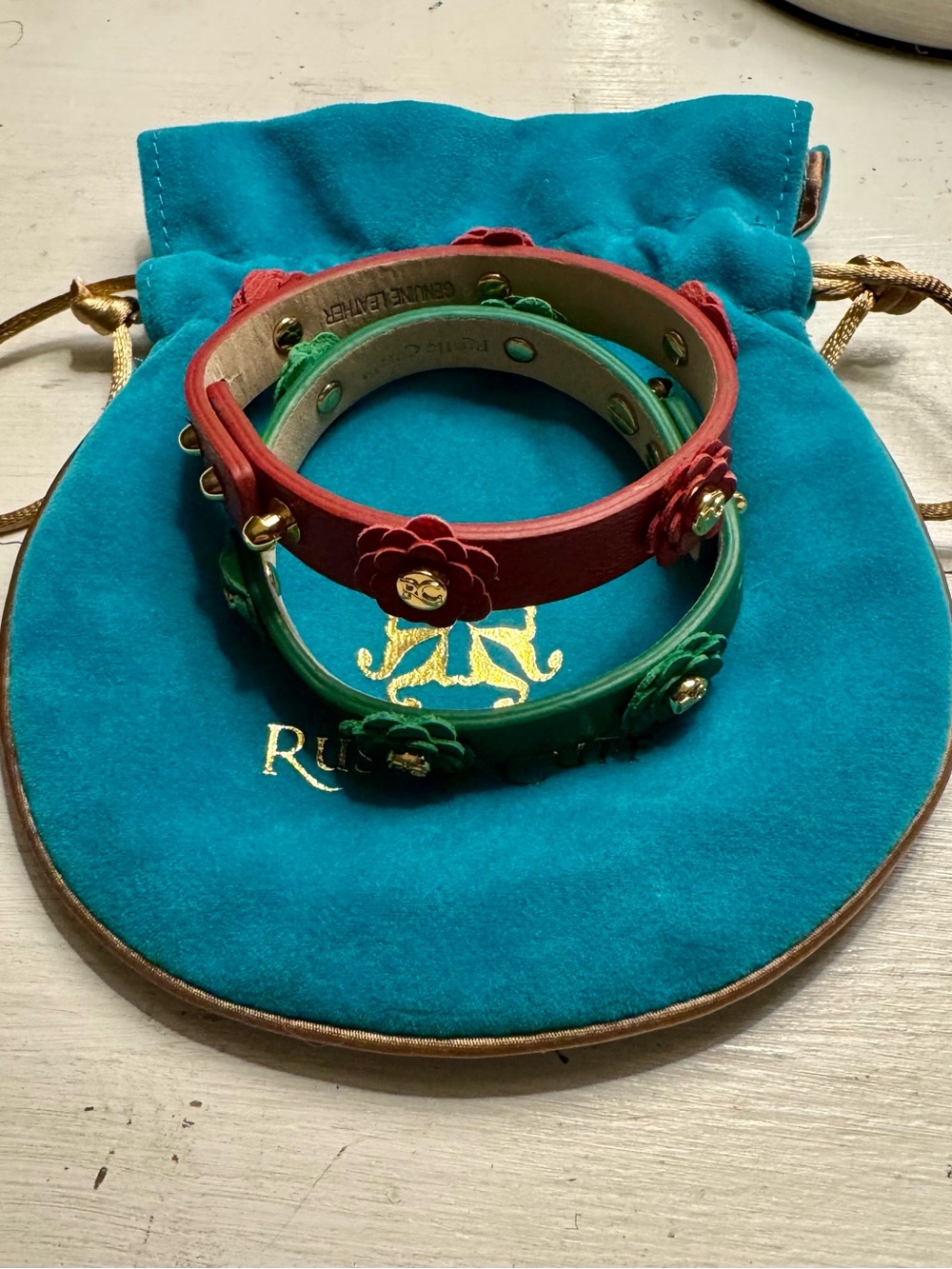 Rustic Cuff Leather Bracelet Set
